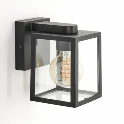 hofstein Applique murale d'extérieur Terioja Noir, 1 lumière