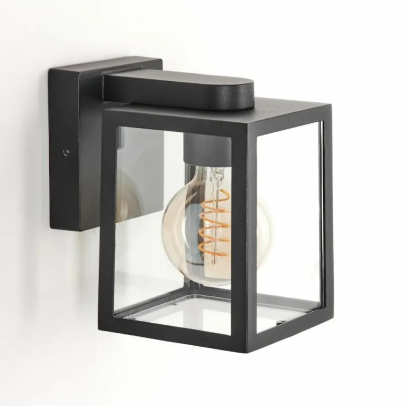 hofstein Applique murale d'extérieur Terioja Noir, 1 lumière