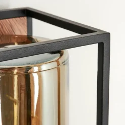 hofstein Applique murale d'extérieur Palanga Brun, Couleur bois, Noir, 1 lumière