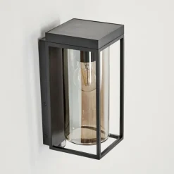 hofstein Applique murale d'extérieur Palanga LED Noir, 1 lumière, Détecteur de mouvement