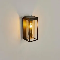 hofstein Applique murale d'extérieur Palanga LED Noir, 1 lumière, Détecteur de mouvement