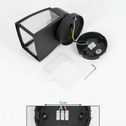 hofstein Applique murale d'extérieur Trosa Noir, 1 lumière