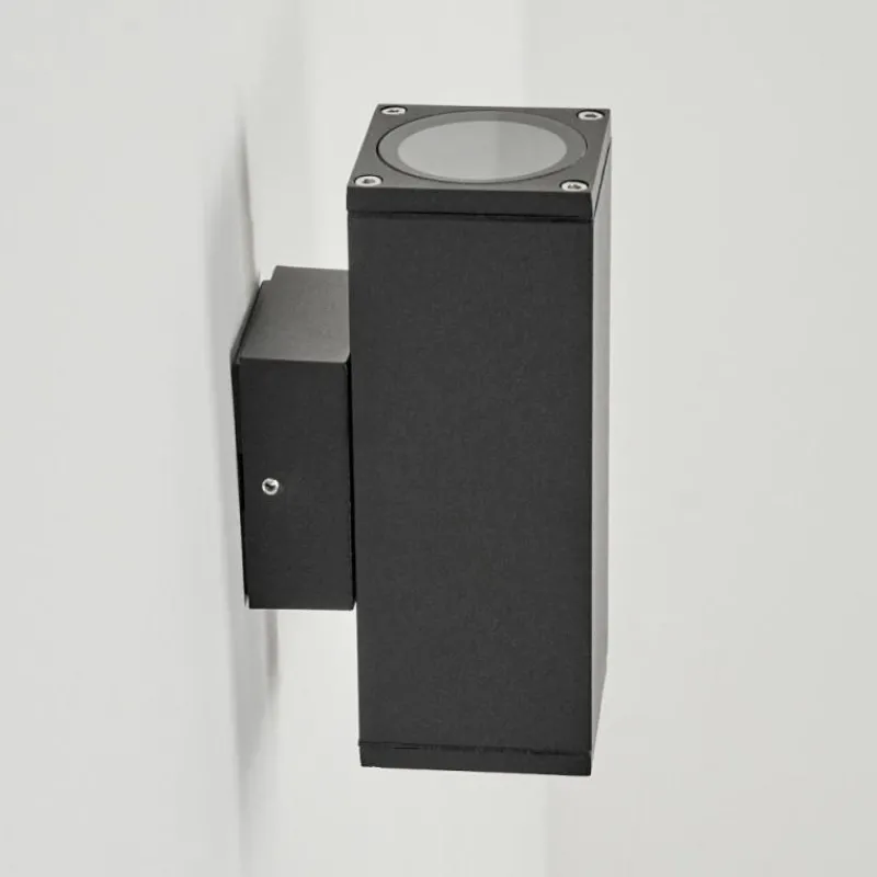 hofstein Applique murale d'extérieur Kastari Anthracite, 2 lumières