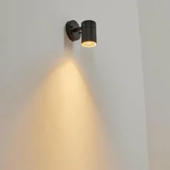 hofstein Applique murale d'extérieur Corneda Noir, 1 lumière