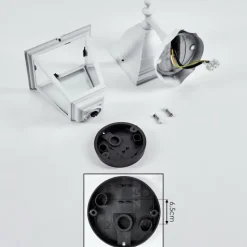 Luminaires Rustiques-hofstein Applique murale d'extérieur Halla Blanc, 1 lumière