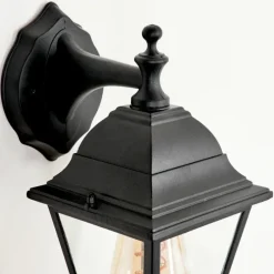 Luminaires Rustiques-hofstein Applique murale d'extérieur Halla Noir, 1 lumière