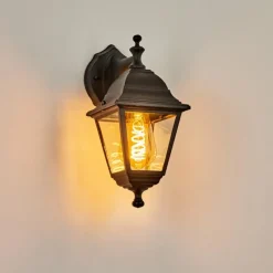 Luminaires Rustiques-hofstein Applique murale d'extérieur Halla Noir, 1 lumière