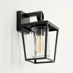 hofstein Applique murale d'extérieur Heinonen Noir, 1 lumière