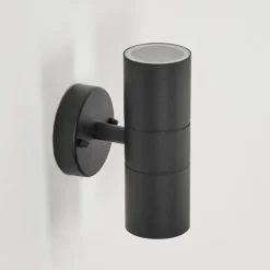 hofstein Applique murale d'extérieur Koila Noir, 2 lumières