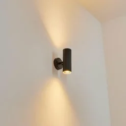 hofstein Applique murale d'extérieur Koila Noir, 2 lumières