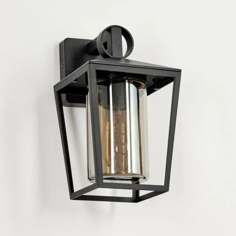 hofstein Applique murale d'extérieur Heinonen Noir, 1 lumière