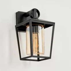 hofstein Applique murale d'extérieur Heinonen Noir, 1 lumière