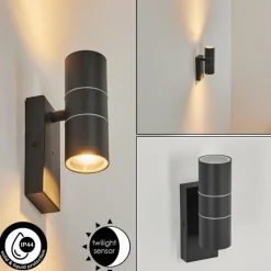 hofstein Applique murale d'extérieur Simola Anthracite, 2 lumières