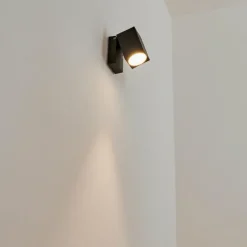 hofstein Applique murale d'extérieur Holiseva LED Noir, 1 lumière