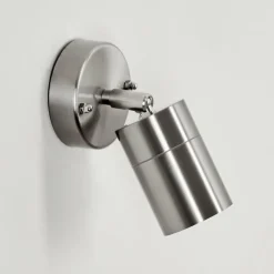 hofstein Applique murale d'extérieur Corneda Acier inoxydable, 1 lumière