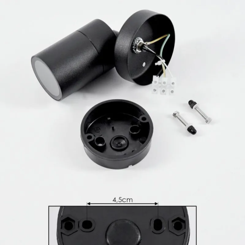 hofstein Applique murale d'extérieur Corneda Noir, 1 lumière