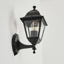 Luminaires Rustiques-hofstein Applique murale d'extérieur Murto Noir, 1 lumière