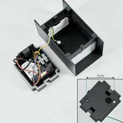 hofstein Applique murale d'extérieur Anobra LED Anthracite, 1 lumière