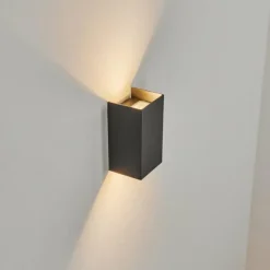 hofstein Applique murale d'extérieur Anobra LED Anthracite, 1 lumière