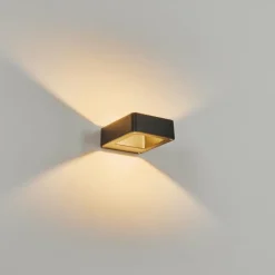 hofstein Applique murale d'extérieur Strandbyn LED Noir, 1 lumière