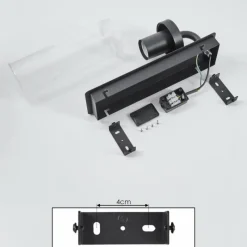 Lampes Vintages & Rétros-hofstein Applique murale d'extérieur Svartgrund Noir, 1 lumière