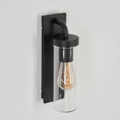 Lampes Vintages & Rétros-hofstein Applique murale d'extérieur Svartgrund Noir, 1 lumière