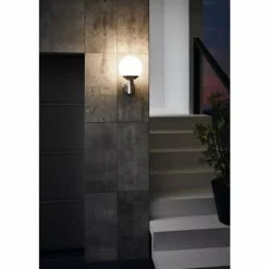 Luminaires Eglo Applique murale d'extérieur Eglo NISIA-Z LED Acier inoxydable, 1 lumière