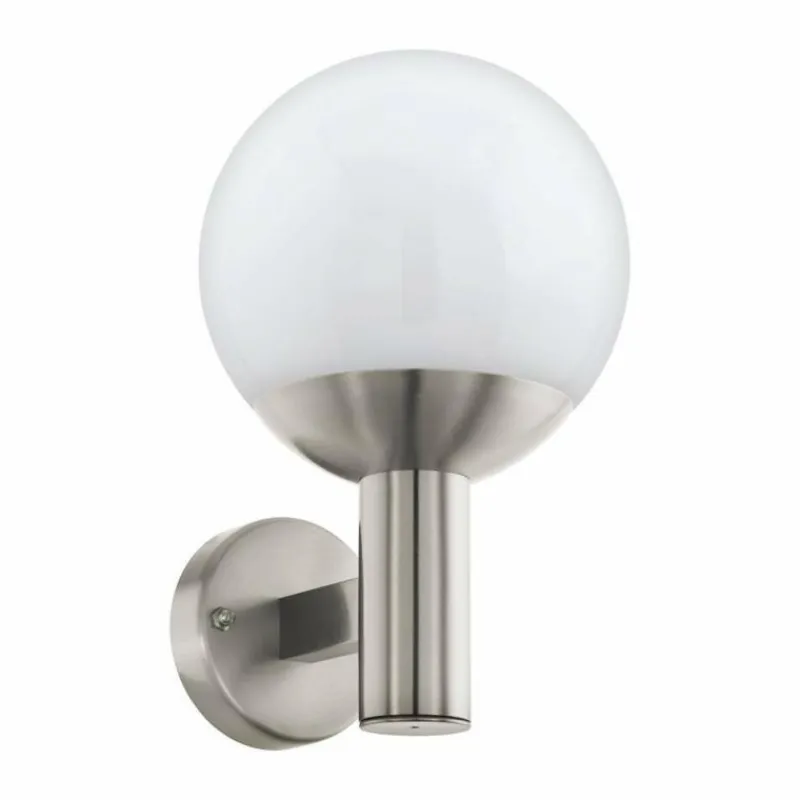 Luminaires Eglo Applique murale d'extérieur Eglo NISIA-Z LED Acier inoxydable, 1 lumière