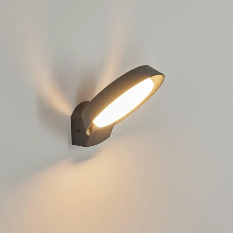 hofstein Applique murale d'extérieur Kelo LED Anthracite, 1 lumière