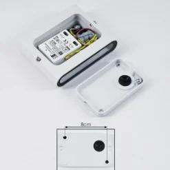 hofstein Applique murale d'extérieur Tammisaari LED Transparent, Blanc, 1 lumière