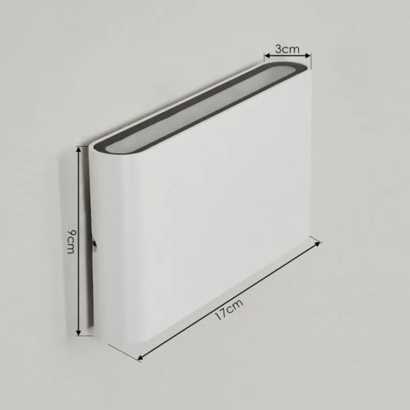 hofstein Applique murale d'extérieur Tammisaari LED Transparent, Blanc, 1 lumière