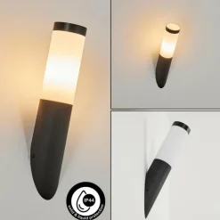 hofstein Applique murale d'extérieur Ruti Noir, 1 lumière