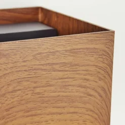 Luminaires Scandinaves-hofstein Applique murale d'extérieur Tamarin LED Anthracite, Brun, Couleur bois, 1 lumière