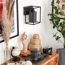 Lampes En Tissu-hofstein Applique murale d'extérieur Contumil Noir, 1 lumière