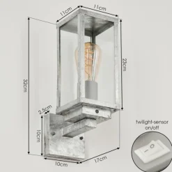 hofstein Applique murale d'extérieur Lapa Zingué, 1 lumière