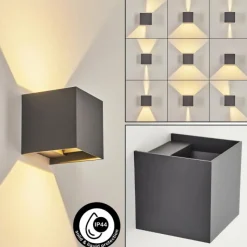 hofstein Applique murale d'extérieur Anobra LED Anthracite, Blanc, 1 lumière