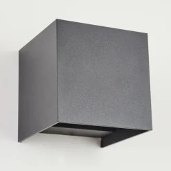 hofstein Applique murale d'extérieur Anobra LED Anthracite, Blanc, 1 lumière