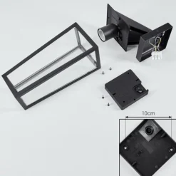 hofstein Applique murale d'extérieur Ruoni Noir, 1 lumière