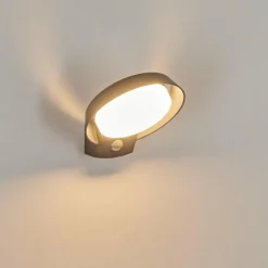hofstein Applique murale d'extérieur Kelo LED Anthracite, 1 lumière, Détecteur de mouvement