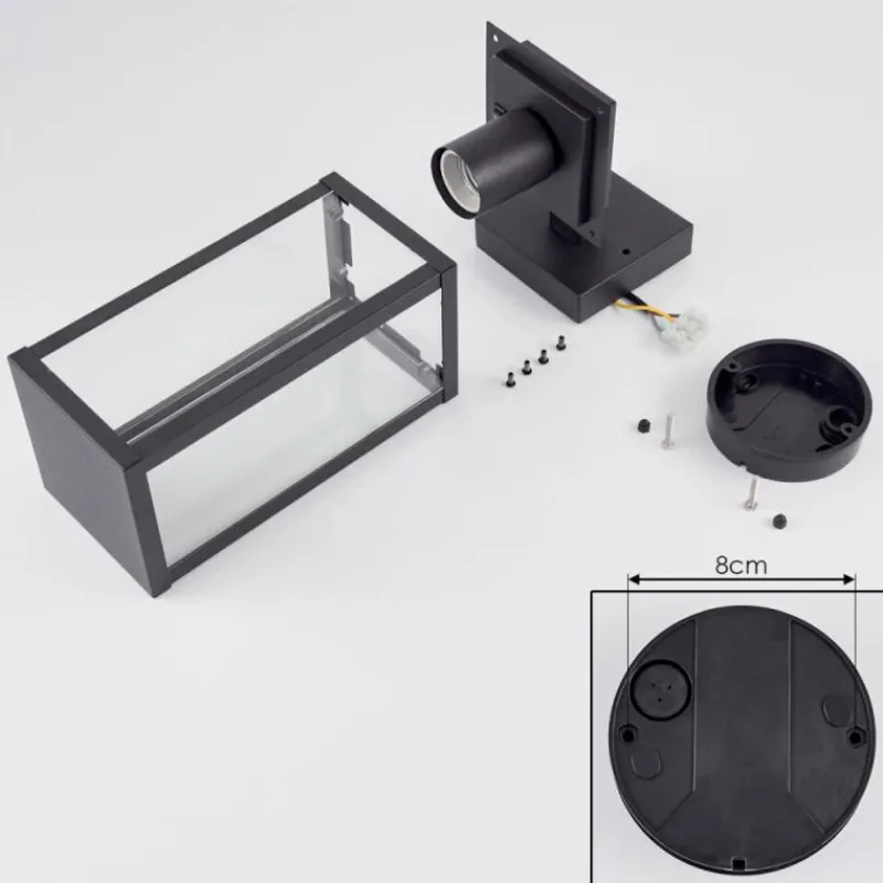 hofstein Applique murale d'extérieur Lapa Noir, 1 lumière