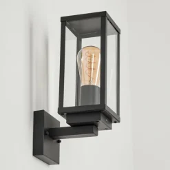 hofstein Applique murale d'extérieur Lapa Noir, 1 lumière