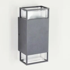 hofstein Applique murale d'extérieur Ramalhal Anthracite, 2 lumières