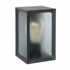 Luminaires Rustiques-Luminaires Lucide Applique murale d'extérieur Lucide CAGE LED Anthracite, 1 lumière
