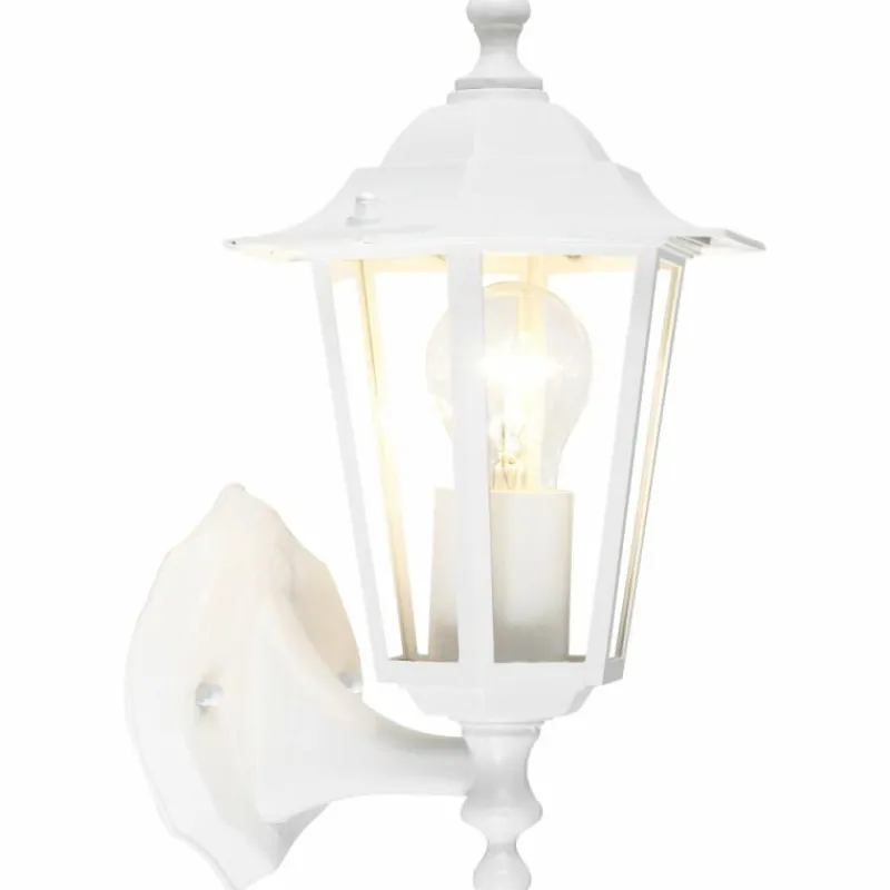 Luminaires Rustiques-Luminaires Brilliant Applique murale d'extérieur Brilliant Carleen Blanc, 1 lumière