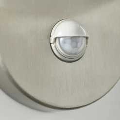 Luminaires Brilliant Applique murale d'extérieur Brilliant Giffy Argenté, 1 lumière, Détecteur de mouvement