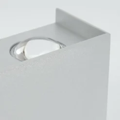 hofstein Applique murale d'extérieur Morenos LED Argenté, Blanc, 6 lumières