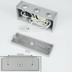 hofstein Applique murale d'extérieur Morenos LED Argenté, Blanc, 6 lumières