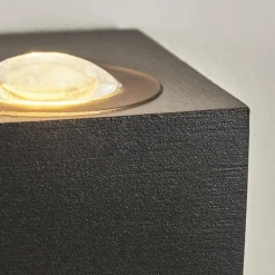 hofstein Applique murale d'extérieur Curvel LED Noir, 2 lumières