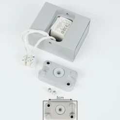 hofstein Applique murale d'extérieur Casmilo LED Argenté, 2 lumières