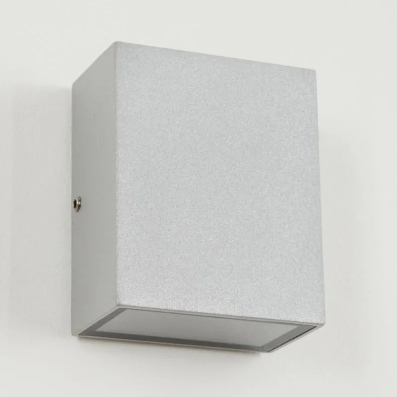 hofstein Applique murale d'extérieur Casmilo LED Argenté, 2 lumières